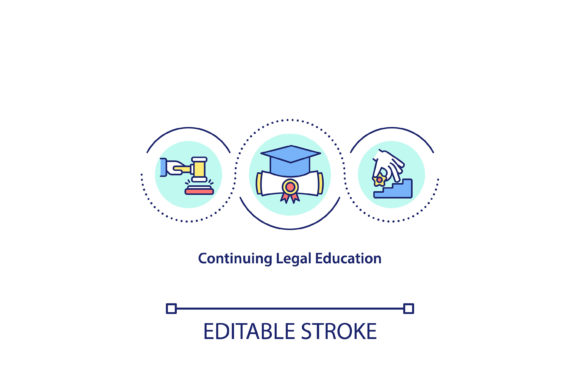 Continuing Legal Education Icon for Modern Content