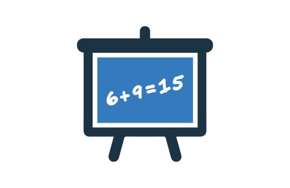 Education Math School Blackboard Icon