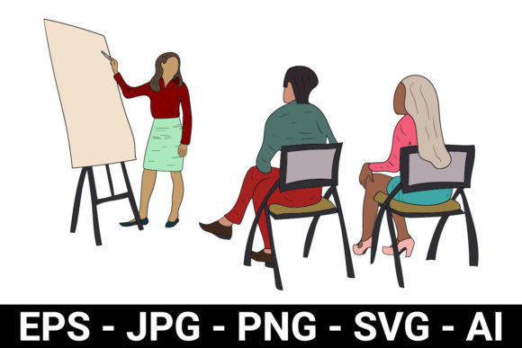 Flat Character Graphics for Modern Publishing
