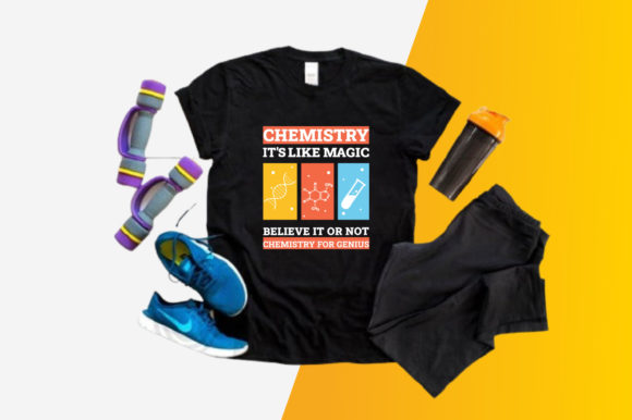 Kids Science School T-shirt Vector Graphics for Print Templates