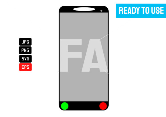 Mobile Phone Icon Template Black Graphics