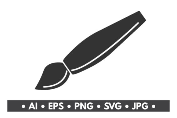 Paint Brush Pen Icon: A Graphic Asset for Creative Branding
