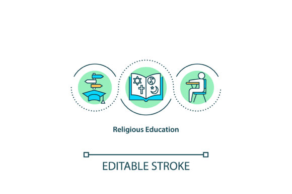 Religious Education Concept Icon Graphics