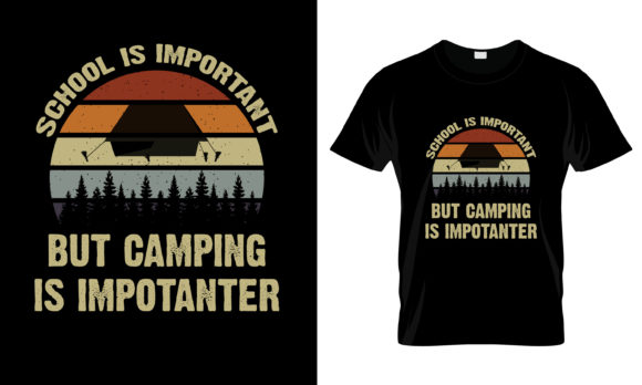 School is Important T-Shirt Graphics for Print Templates