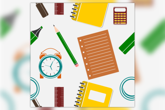Seamless School Graphics for Modern Design