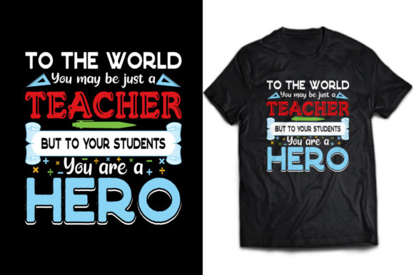 Teacher Hero Graphic for Print Templates